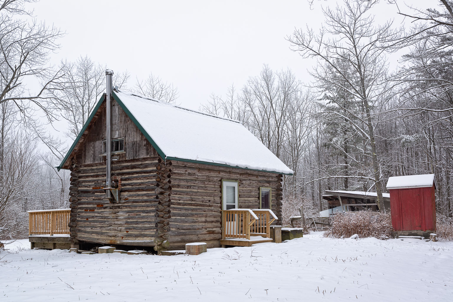 cabin in finger lakes forest